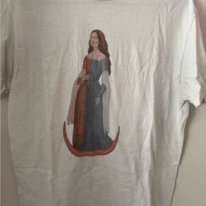 Graphic T-Shirt with Medieval Woman Design